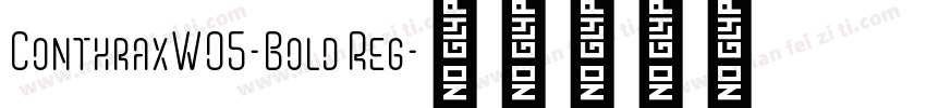 ConthraxW05-Bold Reg字体转换